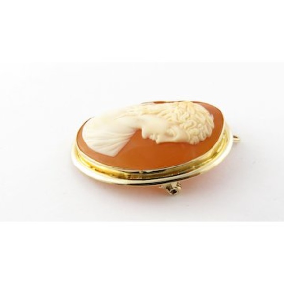Vintage 18 Karat Yellow Gold Cameo Pendant/Brooch #3920 - Picture 2 of 8